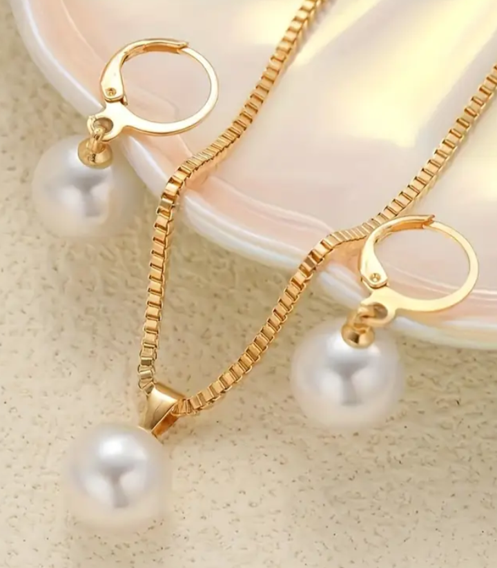 3pcs Imitation Pearl Set