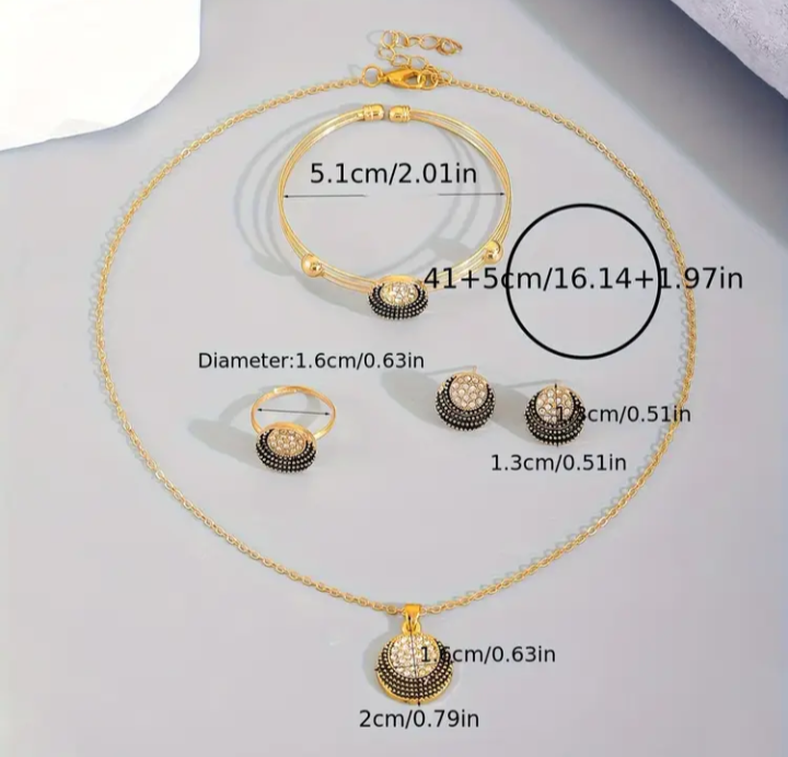 Zinc Alloy Jewelry Set