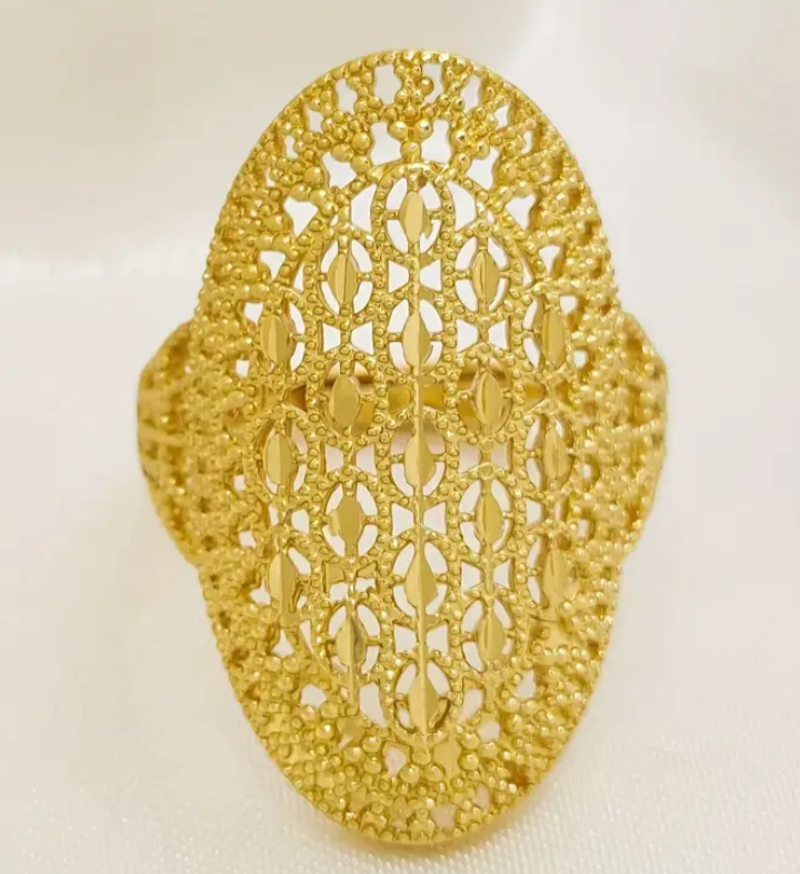 Brass Ring 24K Gold Plated