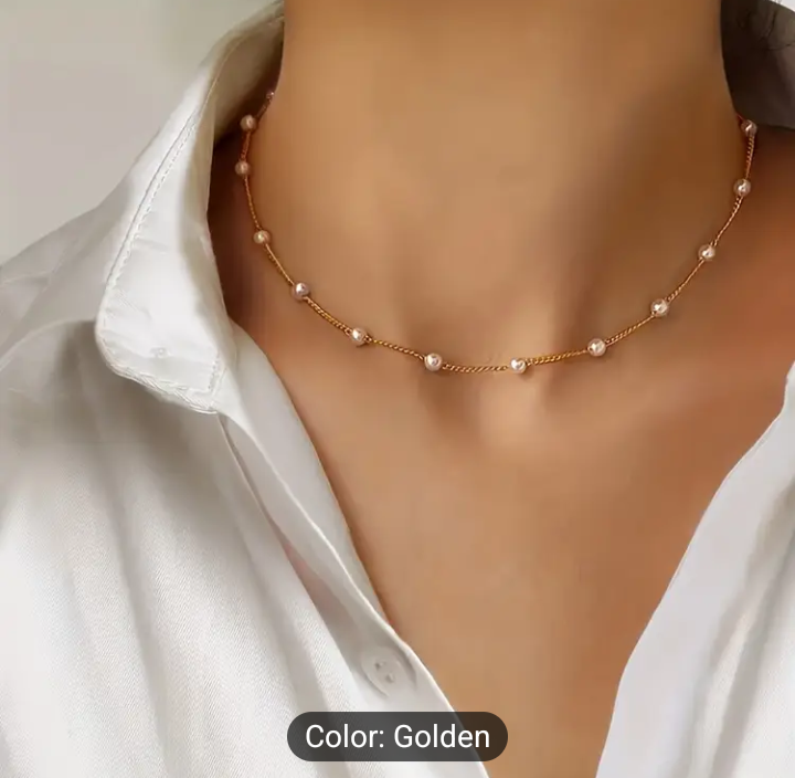 Faux Pearl Necklace