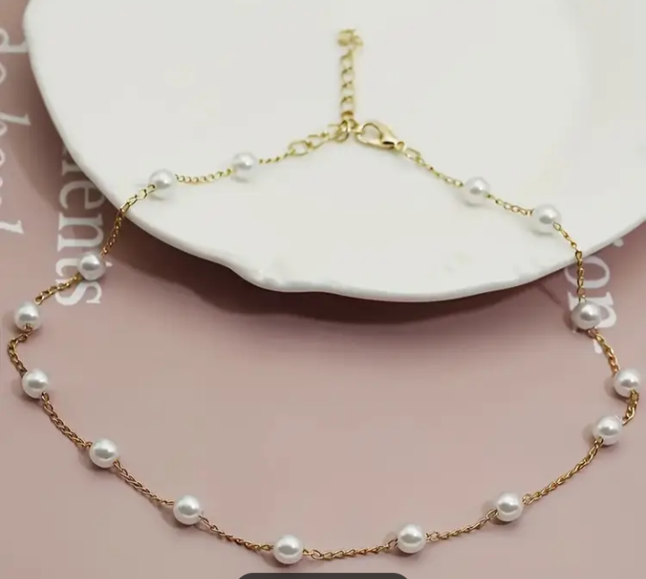 Faux Pearl Necklace