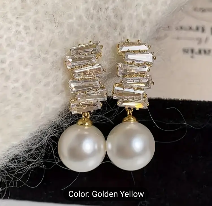 Luxurious Faux Pearl Earrings