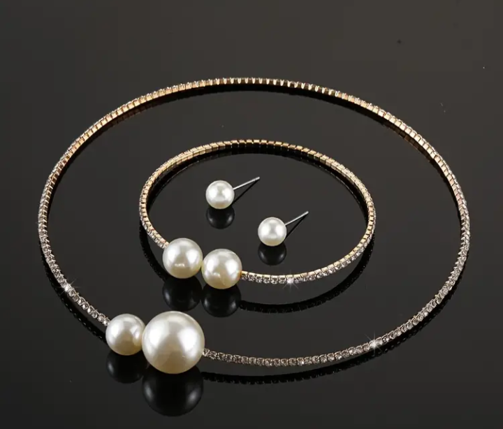 Imitation Pearl Jewelry Set