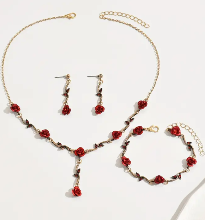 Forest Rose Jewelry Set