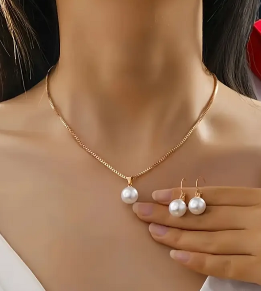 3pcs Imitation Pearl Set