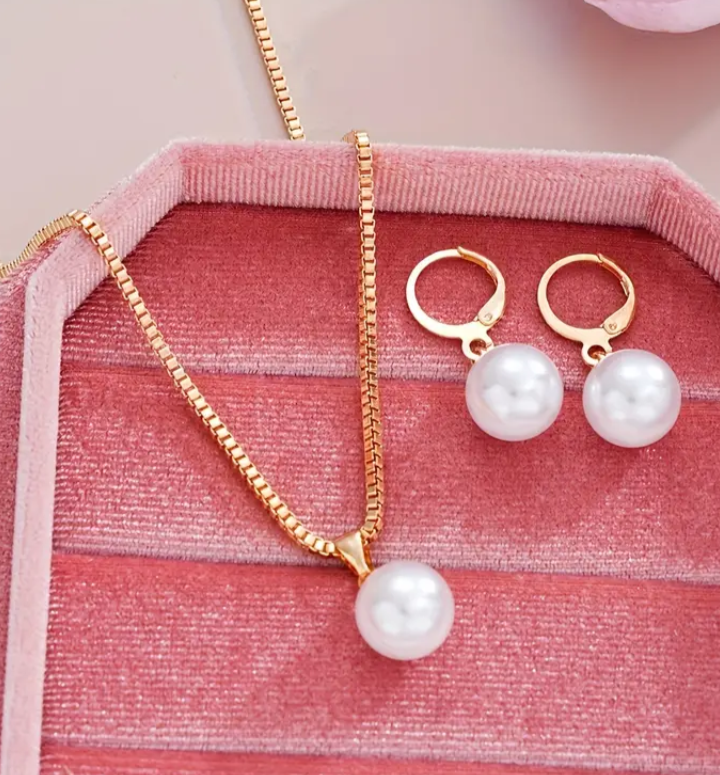 3pcs Imitation Pearl Set