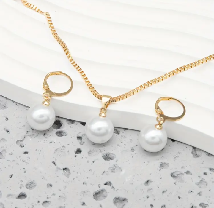 3pcs Imitation Pearl Set