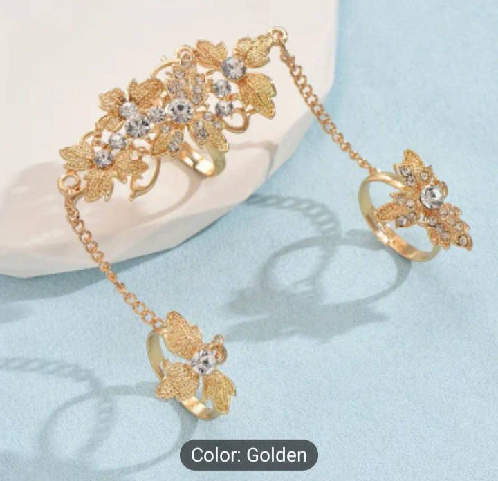 Flower Fashionable Mitt Ring