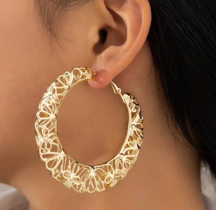 American Style Round Earrings