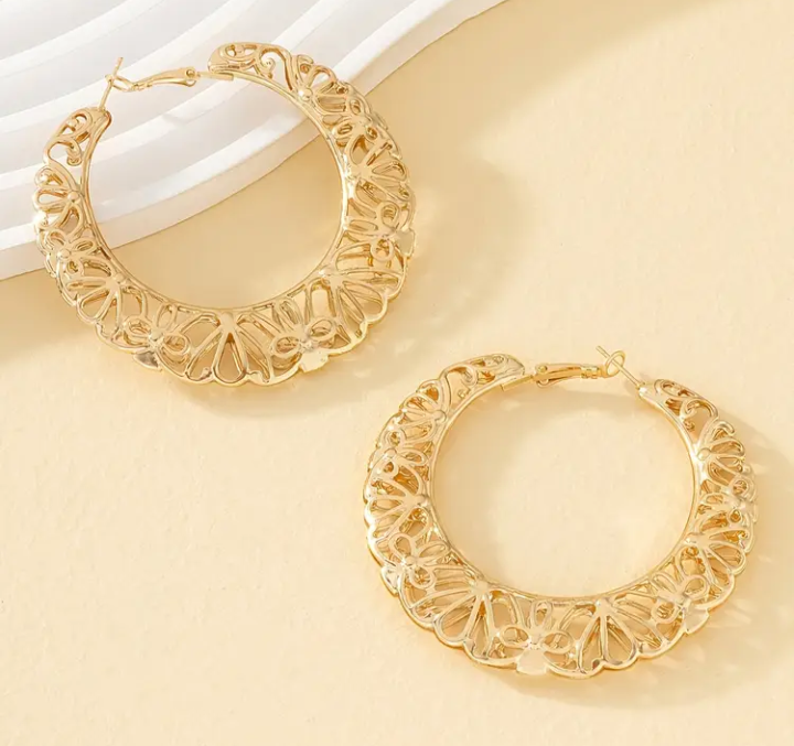 American Style Round Earrings