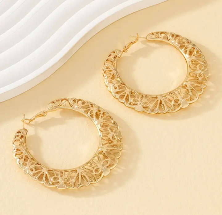 American Style Round Earrings