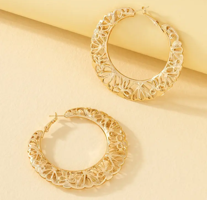 American Style Round Earrings