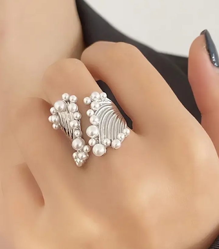 Imitation Pearl Ring