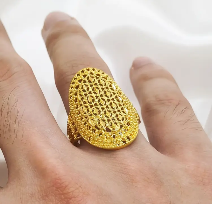 Brass Ring 24K Gold Plated