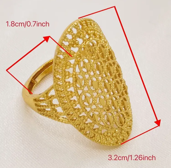 Brass Ring 24K Gold Plated