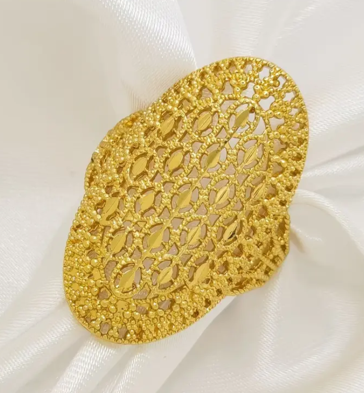 Brass Ring 24K Gold Plated