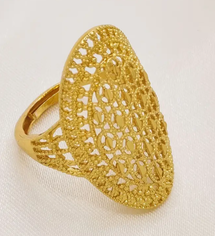 Brass Ring 24K Gold Plated