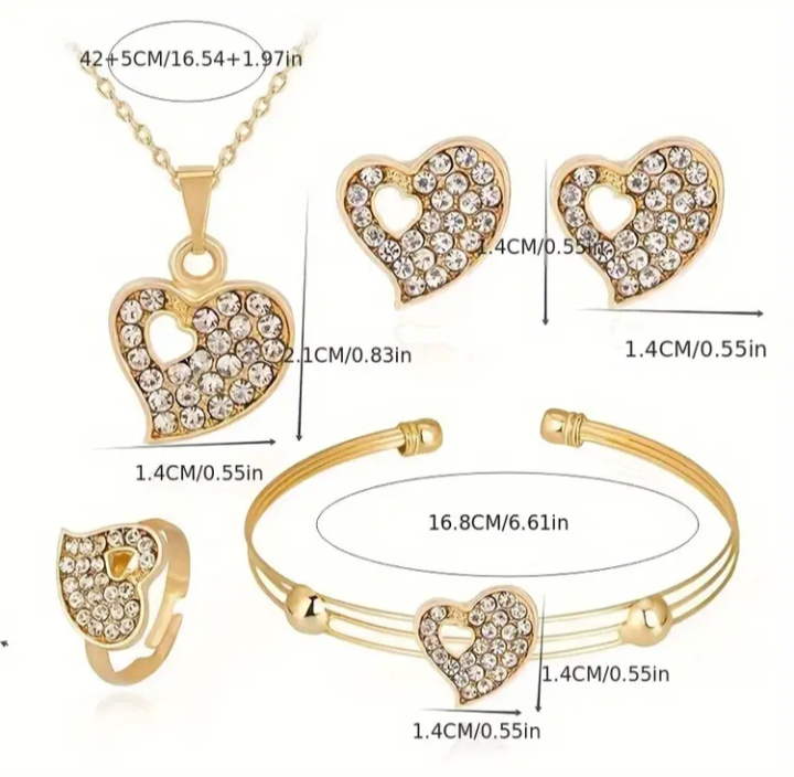 Love Themed Rhinestone Set