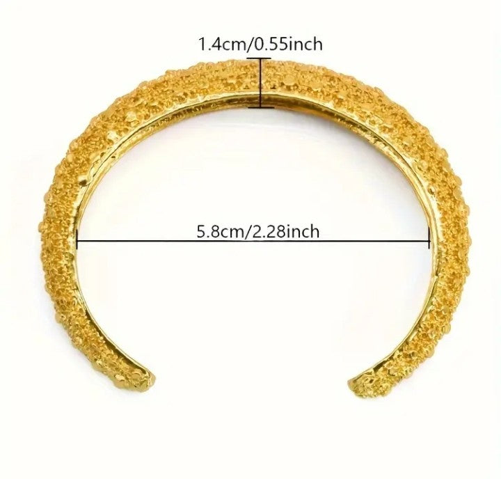1 Piece 24k Golden Plated Bangel