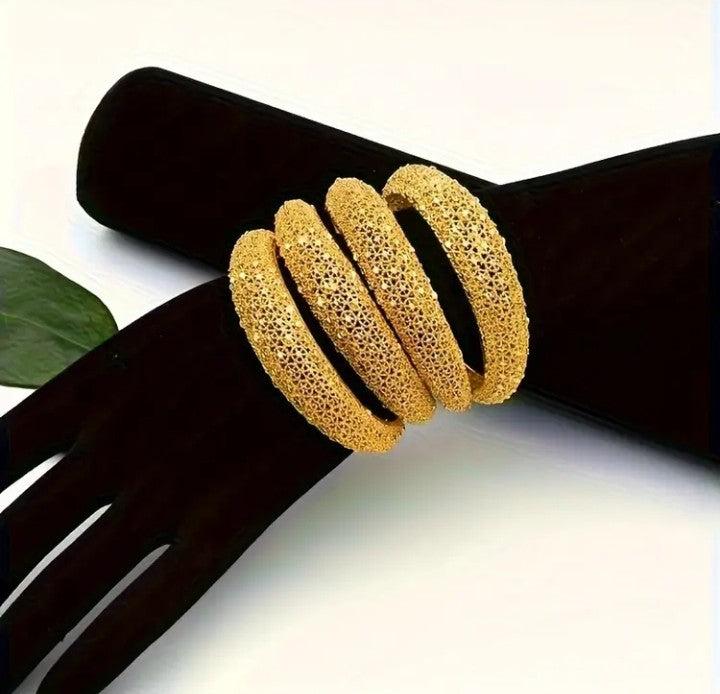 1 Piece 24k Golden Plated Bangel