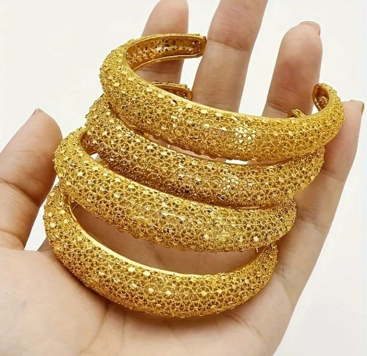 1 Piece 24k Golden Plated Bangel