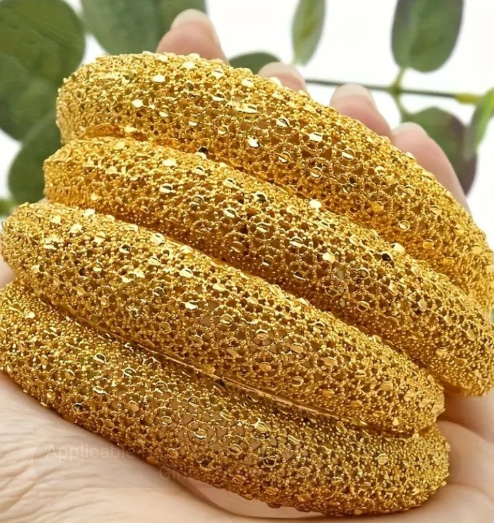 1 Piece 24k Golden Plated Bangel
