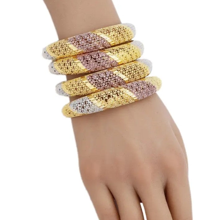 1 Piece Gold Plated Cuff Bracelet