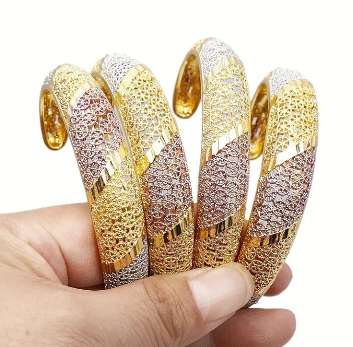 1 Piece Gold Plated Cuff Bracelet